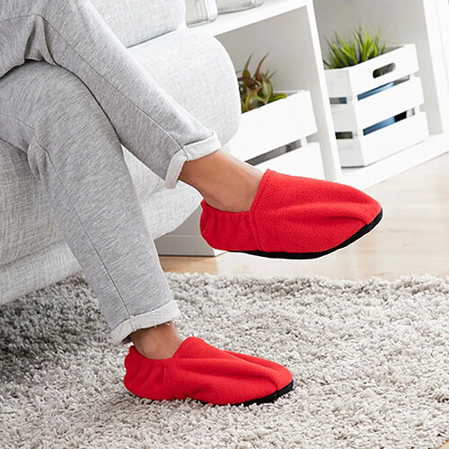 Shop Story SHOP-STORY - HOT SOX RED : Chaussons Chauffants Micro-Ondes