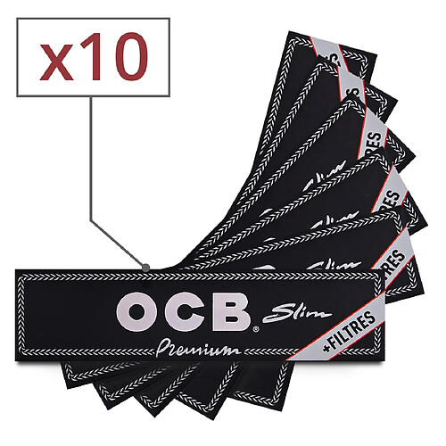 Feuilles Slim OCB + Tips par 10