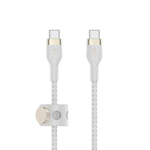 Cbl Si tressé USB-C X2 2M blc Belkin Cbl Silicone tressé US