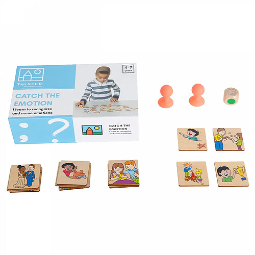 Toysforlife Émotions, sentiments - Attraper l'émotion - jeu Montessori