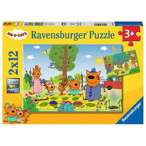 Ravensburger Puzzles 2x12 p - Journée nature en famille / Kid-E-Cats