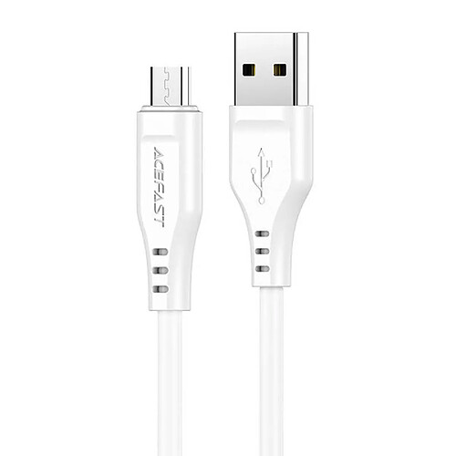 Câble USB-C vers Micro-USB Acefast C3-09 (blanc) de 1.2m