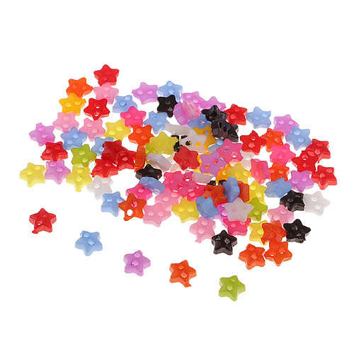 100pcs mini boutons de résine colorés pour coudre le dôme de scrapbooking 5-6mm