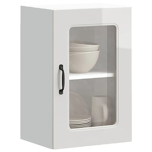 vidaXL Armoire murale de cuisine avec porte en verre Kalmar