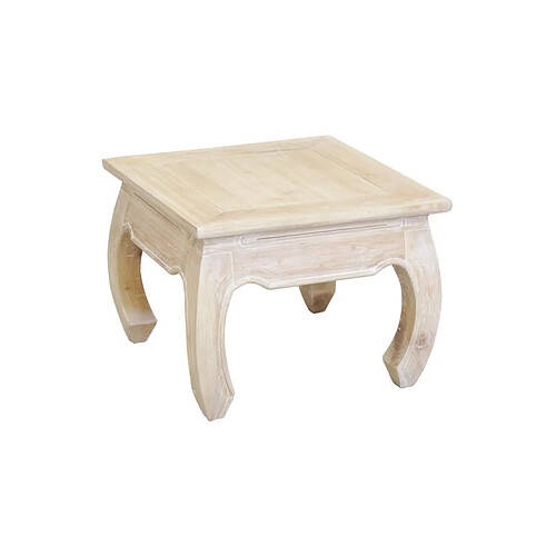 Aubry Gaspard Table basse en acajou blanchi OPIUM 60 x 60.