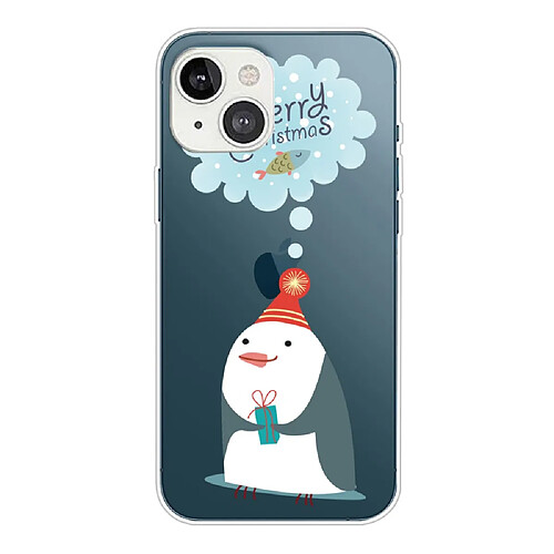 Coque en TPU anti-rayures, motif de noël, flexible pour votre iPhone 14 Plus - Penser le bonhomme de neige