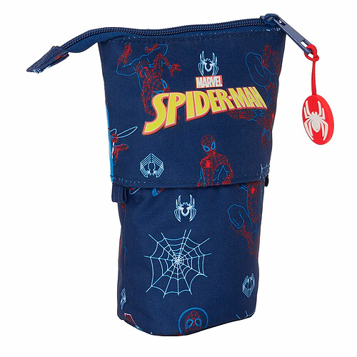 Spiderman Trousse Gobelet Spider-Man Neon Blue marine 8 x 19 x 6 cm