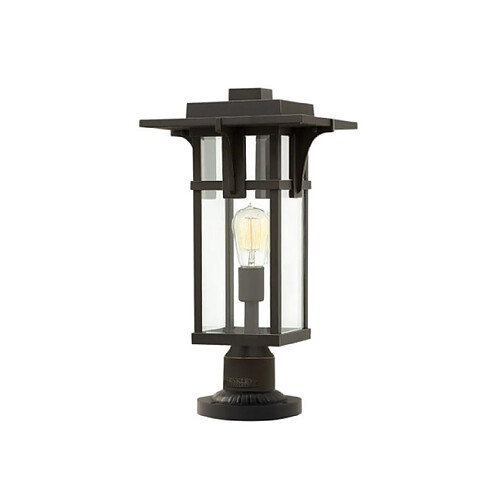 Elstead Lighting Lampe sur pied extérieur Manhattan Bronze huilé