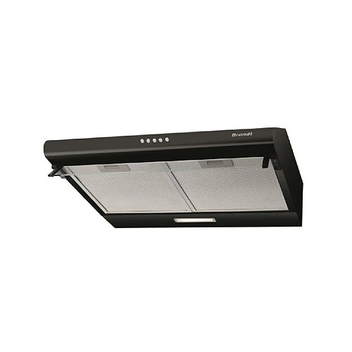 Hotte visière 60cm 321m3/h noir - bhc9602b - BRANDT