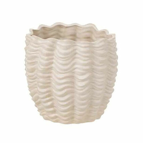 Paris Prix Cache-Pot en Céramique Coquillage 22cm Beige