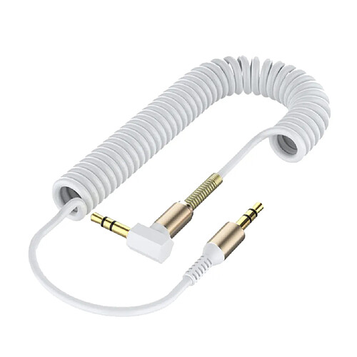 Audio 3.5mm à Jack Cable Car Aux Stereo pour iPhone haut-parleur blanc