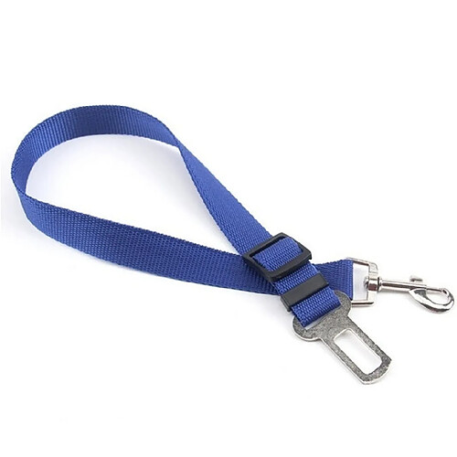 Wewoo Laisse pour chien 2 PCS harnais en nylon clip ceinture de sécurité voiture de bleu