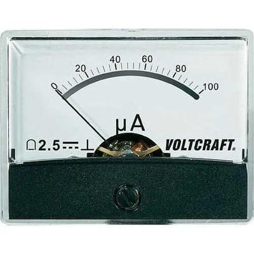 Appareil de mesure encastrable analogique VOLTCRAFT AM-60X46/100µA/DC