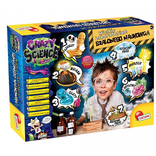 Lisciani Science set Crazy Science Crazy scientists lor