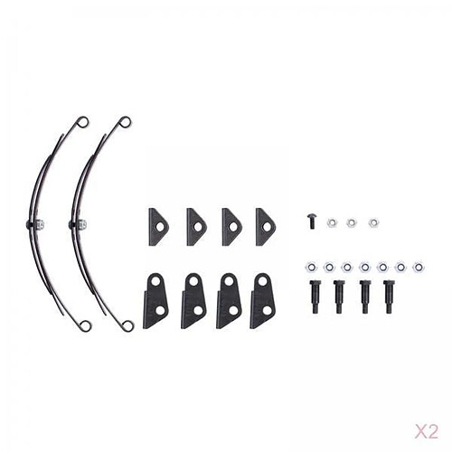 2 Ensemble De Suspension à Ressort à Lames En Acier Pour Tracteur Tamiya 1:14 RC Avant