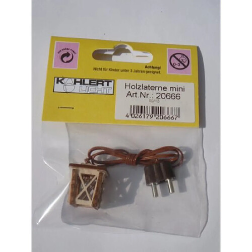 Lanterne de crèche Kahlert Licht 20666 3.5 V avec éclairage