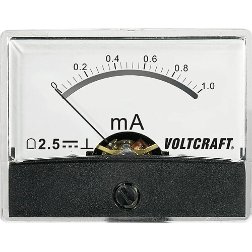 Appareil de mesure encastrable analogique VOLTCRAFT AM-60X46/1MA/DC