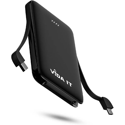 SANAG Mini Batterie Externe Chargeur Usb-C Pour Samsung Galaxy S21 S20 Fe A10 A12 J7 Batterie Portable De Secours, 5000Mah Power Bank Legere Avec Câble Intégré, Ce Un Cellule