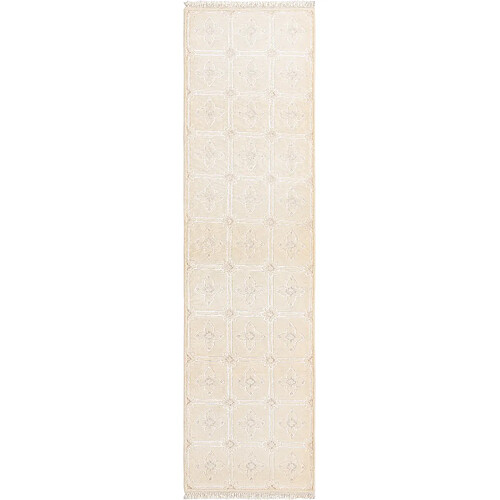 Vidal Tapis de couloir en laine 302x79 beige Darya