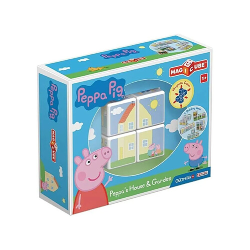 Giochi Preziosi MAGICUBE - Peppa Pig la maison et jardin de Peppa (4 cubes)