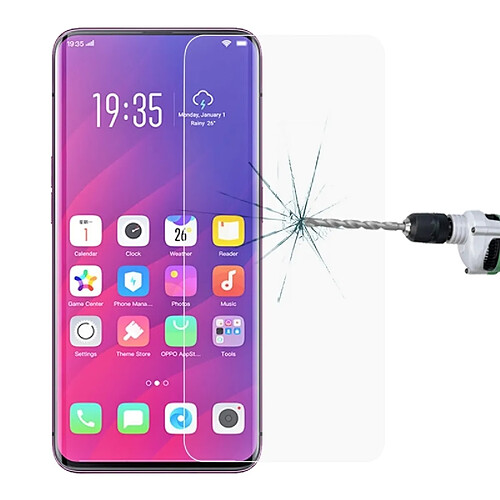 Wewoo Film en verre trempé de 0.33mm 9H 2.5D pour OPPO Find X