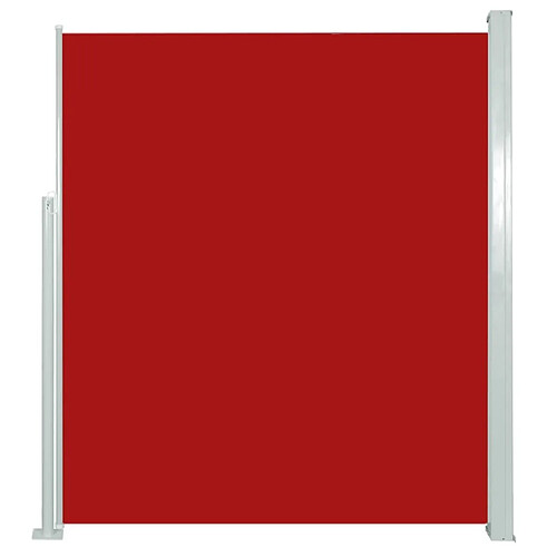 Maison Chic Auvent latéral rétractable de balcon | Store extérieur | Auvent solaire de patio 160x300 cm Rouge -GKD66620