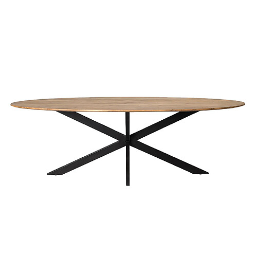 Moloo URBAN-Table à manger ovale 10/12 personnes L240, Spider et Acacia