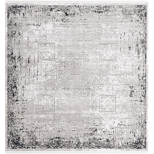 Hadorn Tapis 160x160 gris Davos Elegance