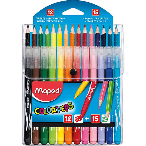 Maped Multi-pack de crayons de couleur et feutres COLOR'PEPS ()