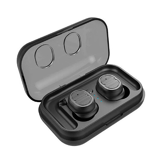 Chrono Mini True Wireless Bluetooth 5.0 Earbuds Twins Headset Earphone Headphone for Mobile Smart Phone(noir)