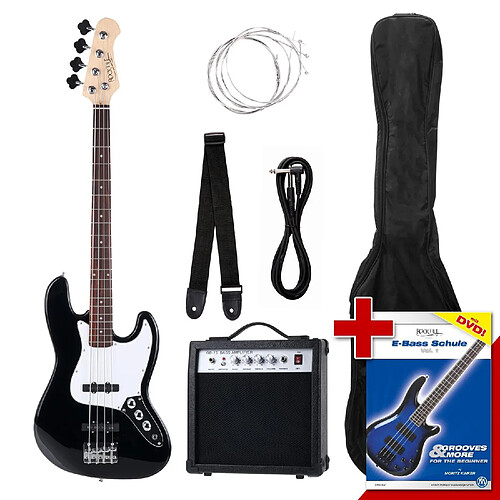 Rocktile Groovers Pack JB set pour basse électrique (Black)