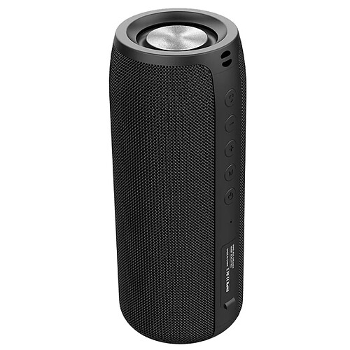 Universal Haut-parleur Bluetooth noir, temps de veille mensuel et port audio de lecture assistée par subwoofer, facile à transporter.(Le noir)