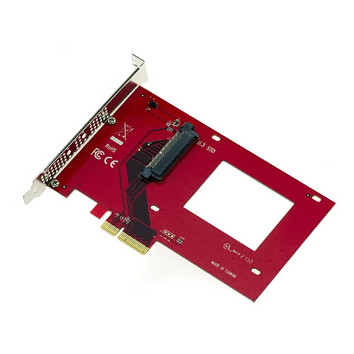 Kalea-Informatique Carte contrôleur PCIe 4x Type 4.0 pour SSD PCIe NVMe U.3 avec interface U3 SFF-TA-1001 SFF-8639