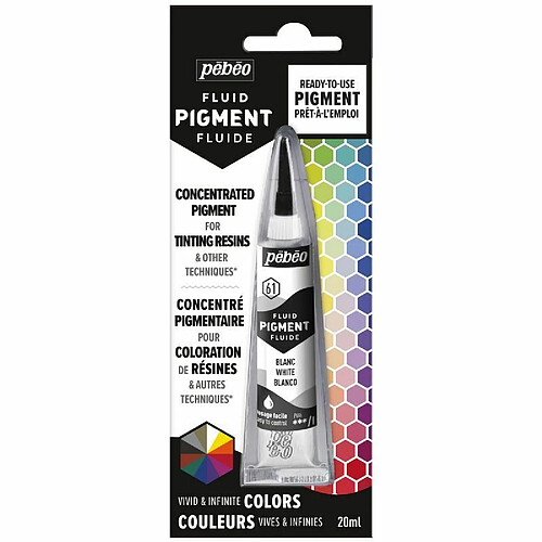 Pebeo Colorant pigmenté pour résine - Blanc - 20 ml