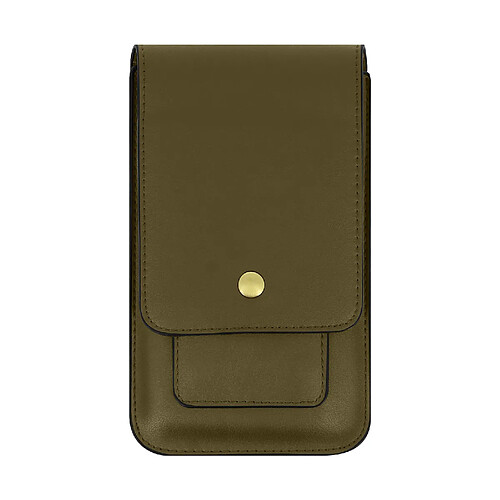 Avizar Étui Ceinture Smartphone Multipoche Vertical Horizontal Bouton Magnétique Vert