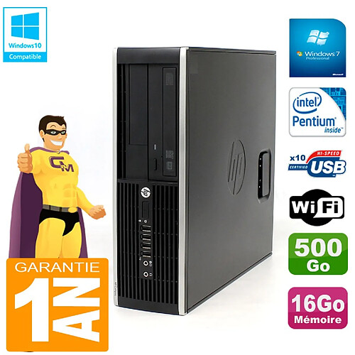 PC HP Compaq Pro 6200 SFF Intel G840 RAM 16Go 500 Go Graveur Wifi W7 · Occasion