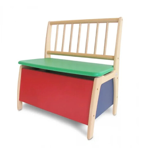 Geuther Banc Coffre bois BAMBINO Couleur Multicolor