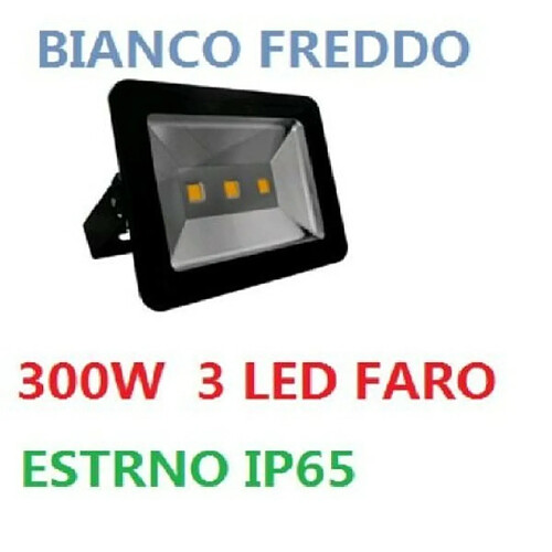 Tradex LED 150W WATT NOIR IP65 OUTDOOR AVEC 3 LEDS BLANCHES HAUTE PUISSANCE