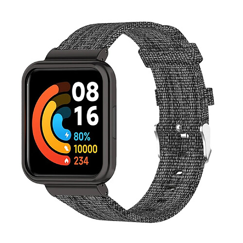 Bracelet en nylon toile respirante, gris pour votre Xiaomi Redmi Watch 2