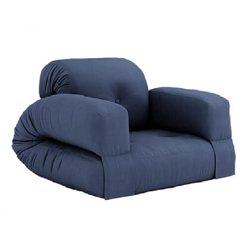 Inside 75 Fauteuil futon convertible HIPPO CHAIR couleur bleu marine