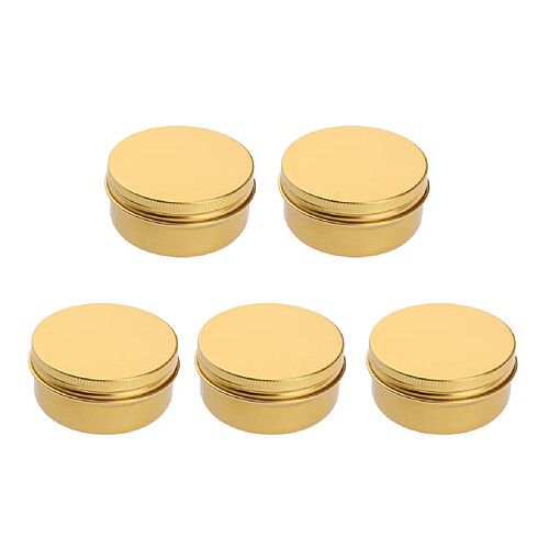 5 pcs Vide Maquillage En Aluminium Pot Jar Étain Lip Baume Conteneur Boîte De Stockage 60 ml