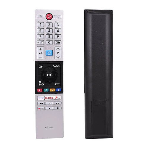 GUPBOO CT-8541 convient au bouton Netflix de la télécommande du téléviseur Toshiba 50U6863DB 65U6863DB