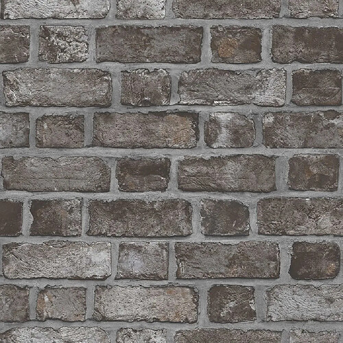 Noordwand Papier peint Homestyle Brick Wall noir et gris