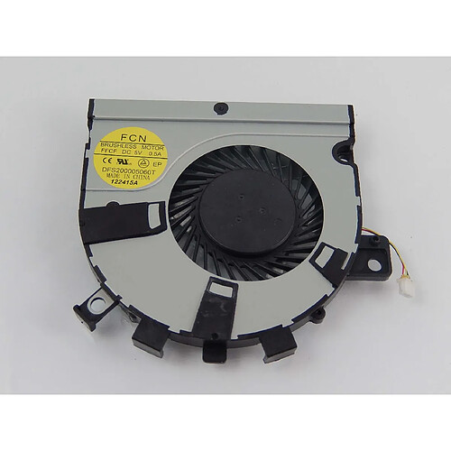 vhbw CPU / GPU ventilateur avec connecteurs 3-Pin prise compatible avec Toshiba Satellite E55D, E55T, M40T-AT02S, M50T-A, U40t