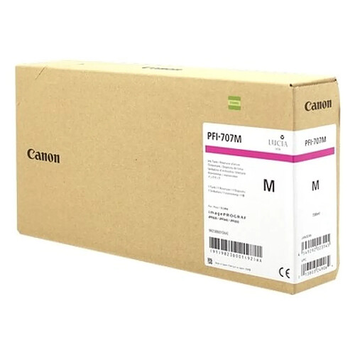 Canon PFI707 Cartouche Magenta 9823B001