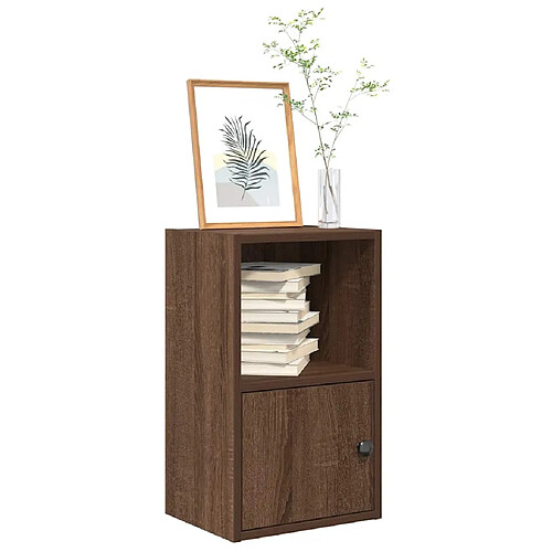 vidaXL Bibliothèque chêne marron 31x24x52 cm bois d'ingénierie