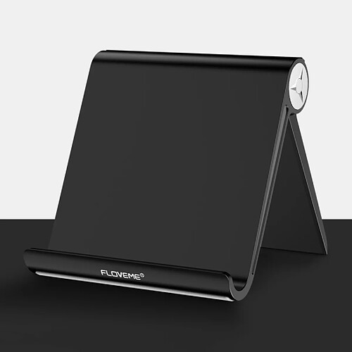 Wewoo Support Holder noir pour iPad, iPhone, Galaxy, Huawei, Xiaomi, HTC, Sony, et d'autres Téléphones Mobiles ou Tablettes 0-100 Degrés Pivotant ABS Réglable Stand Téléphone de