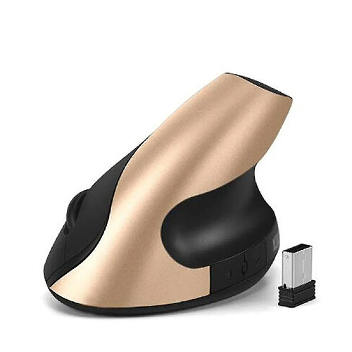 Universal Reste à ergonomie rechargeable 2,4g sans fil vertical 6 boutons 1600dpi régler la souris de la batterie pour