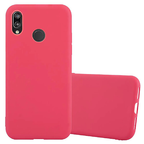 Cadorabo Coque Huawei P20 LITE 2018 / NOVA 3E Etui en Rouge