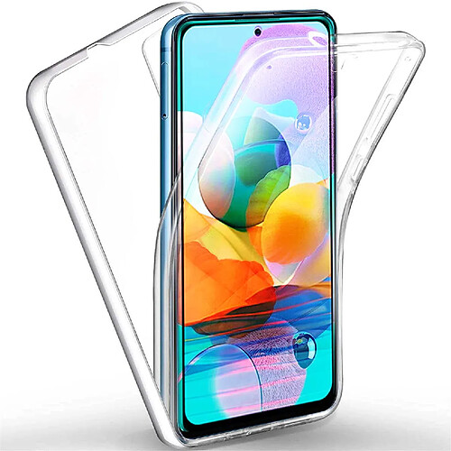 Xeptio Coque 360 degrés Xiaomi Redmi Note 10 4G Protection intégrale arrière PC Case et Avant TPU Transparente - Accessoires Pochette Case